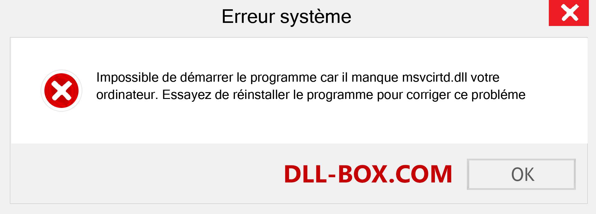 Le fichier msvcirtd.dll est manquant ?. Télécharger pour Windows 7, 8, 10 - Correction de l'erreur manquante msvcirtd dll sur Windows, photos, images